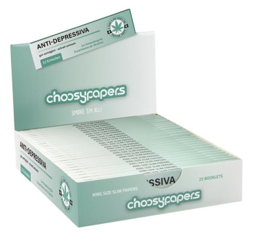 Choosypapers King Size Slim Zigarettenpapier Anti-Depressiva